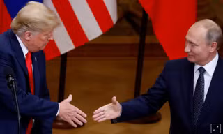 Ông Trump và ông Putin gặp nhau hồi tháng 7/2018 tại Helsinki, Phần Lan ảnh: Reuters