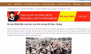 Những cam kết vừa học, vừa làm có thể kiếm được 36-60 triệu đồng/tháng đang được các công ty tư vấn du học quảng cáo rầm rộ 