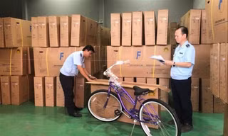 Công ty xe đạp Excel bị phát hiện núp bóng đầu tư theo kiểu gian lận xuất xứảnh: hải quan cung cấp 
