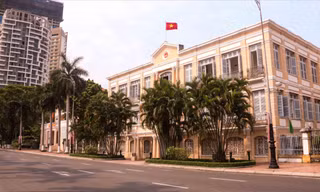 Số 42 Bạch Đằng hiện là trụ sở HĐND TP Đà Nẵng sẽ được cải tạo để làm bảo tàng. Ảnh: Nguyễn Thành