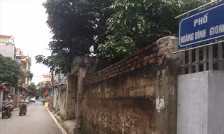 Con đường mang tên Hoàng Đình Giong. Ảnh: Duy Chiến
