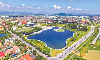 Vĩnh Phúc hướng đến mục tiêu trở thành thành phố trực thuộc Trung ương. Ảnh: như ý 