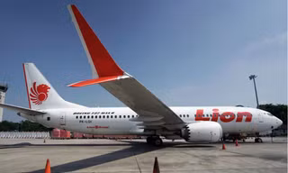 Một máy bay 737 MAX của hãng Lion Air. ảnh: Bloomberg