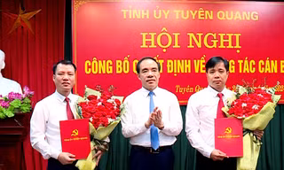 Tỉnh ủy Tuyên Quang công bố quyết định về công tác cán bộ