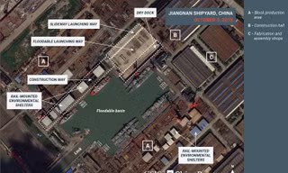 Một tấm ảnh vệ htinh chụp xưởng Giang Nam ở Thượng Hải