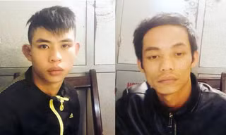 Hà và Thắng tại cơ quan điều tra