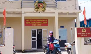 Trụ sở Công an phường Đức Thắng - nơi xảy ra vụ việc. Ảnh: Tuấn Nguyễn