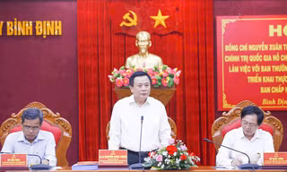Đoàn công tác Trung ương làm việc với lãnh đạo tỉnh Bình Định và Gia Lai