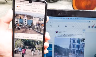 Tràn ra giữa đường chụp ảnh 'đu trend'