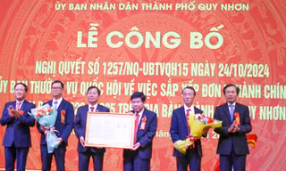 Sắp xếp 6 phường ở Quy Nhơn thành 2 phường