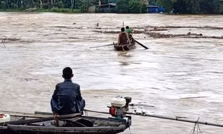 Tìm người phụ nữ rơi xuống hồ khi đi lấy củi ở Bình Định