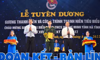 Tuyên dương 42 công trình và gương thanh niên tiêu biểu tại Hà Tĩnh 