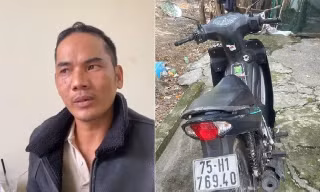 Chạy xe máy 350km từ Huế ra Hà Tĩnh trộm gần nửa tỷ