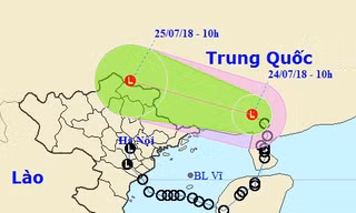 Áp thấp nhiệt đới có đường đi kỳ lạ, sẽ gây mưa rất to ở các tỉnh miền núi phía Bắc