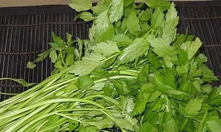 Không nên bỏ lá rau cần