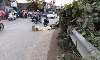 Hiện trường vụ tai nạn.