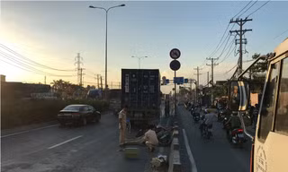 Hiện trường tai nạn.