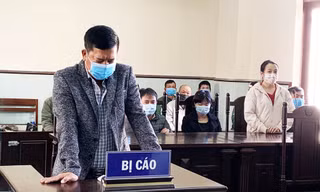Bị cáo Nguyến Văn Hùng tại tòa