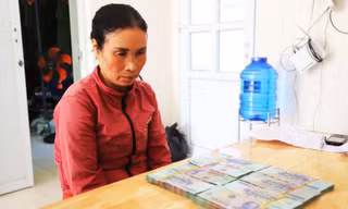 Dương Thị Liền và tang vật của vụ án