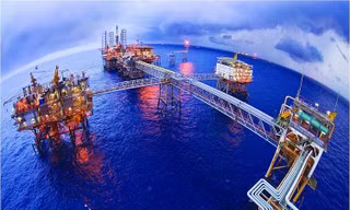 Mỏ Bạch Hổ. Ảnh: PetroVietnam.