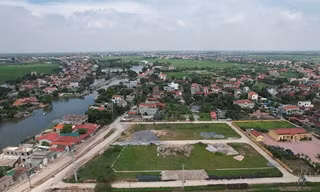 Một ô đất đấu giá tại huyện Phú Xuyên.