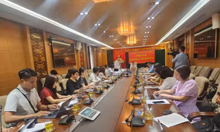 Toàn cảnh buổi họp báo của HĐND Thành phố Hà Nội chiều ngày 29/6.