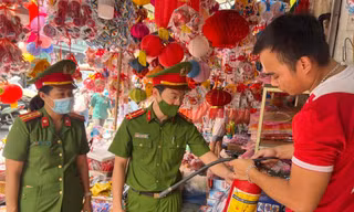 Công an TP. Hà Nội kiểm tra công tác PCCC tại phố Hàng Mã