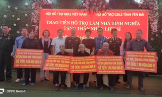 750 triệu đồng hỗ trợ làm 5 nhà tình nghĩa cho thân nhân liệt sĩ