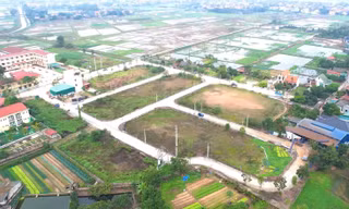 Một khu đất đấu giá ở Phúc Thọ