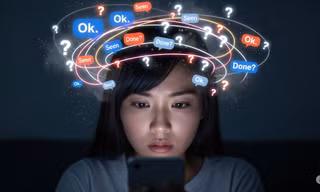 Lo âu từ những dòng tin nhắn 'kiệm lời'