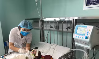 Bệnh nhi điều trị tại BV Nhi Trung ương
