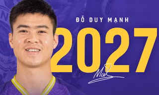 Trung vệ Đỗ Duy Mạnh gia hạn hợp đồng với CLB Hà Nội đến năm 2027.