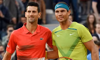 Djokovic và Nadal. 
