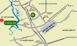 Dự án vị trí sân bay quốc tế Long Thành tại TPHCM