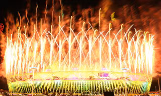 Pháo hoa 'đốt cháy' đêm bế mạc Olympic 2012