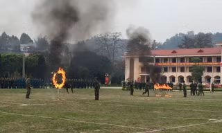 Vượt qua vòng lửa một cách điêu luyện.