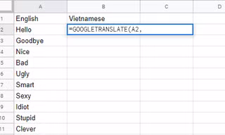 Mẹo cực chất để Google Translate dịch trực tiếp ngay trong Google Sheets 