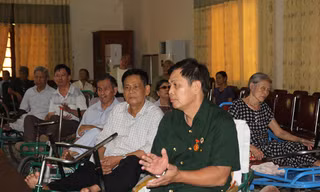 Giao lưu và trao quà cho các thương binh nặng tại Nghệ An