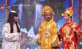 Clip Ngọc Hoàng Quốc Khánh trổ tài hát borelo trong Táo quân 2017