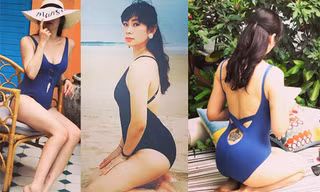 Vợ BTV Quốc Khánh khoe ảnh bikini nóng 'bỏng mắt'