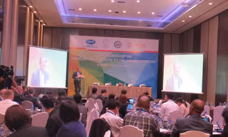 Đại biểu phát biểu trong hội nghị APEC 2017.