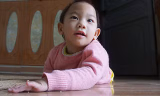 Bé Nguyễn Linh Anh. Ảnh: Nguyễn Dương.