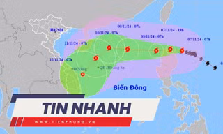 TIN NHANH: Bão Yinxing vào biển Đông khi nào?