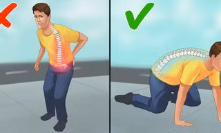 Nếu gặp các vấn đề với lưng, bạn có thể thử... đi bằng 4 chân