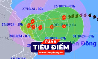 TIÊU ĐIỂM: Bão số 6 Trà Mi gây hình thế thời tiết rất xấu