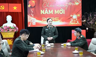 Thứ trưởng Đặng Hồng Đức thị sát tiến độ công trình trụ sở Bộ Công an