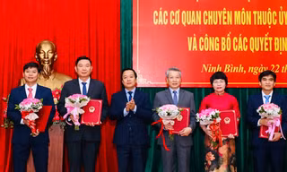 Ninh Bình điều động, bổ nhiệm 5 giám đốc sở sau hợp nhất
