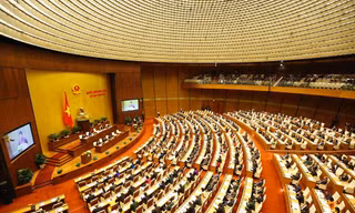 Quốc hội trong ngày khai mạc. Ảnh Như Ý