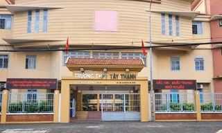 Trường THPT Tây Thạnh, nơi xảy ra sự việc (ảnh: VD)