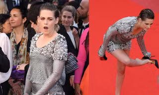 Kristen Stewart ngáp ngủ, cởi giày đi chân trần gây sốc tại Cannes